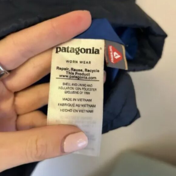 Patagonia Nano Puff Bivy Pullover Puffer‎ Jacket Coat Blue Small Men's Gorpcore - Picture 5 of 8